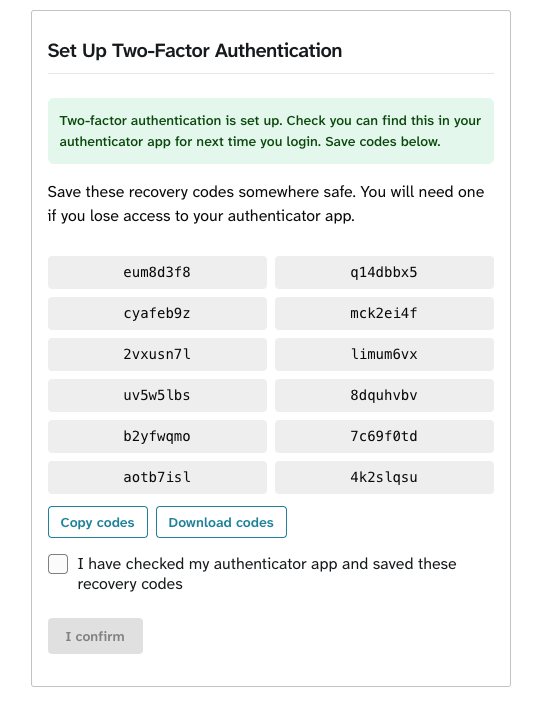 The sign up process and multi-factor authentication for individuals